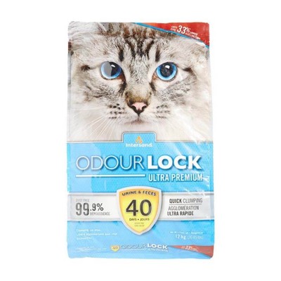 Intersand Odourlock scoopable cat litter 12kg